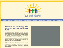 Tablet Screenshot of outeasttherapy.com